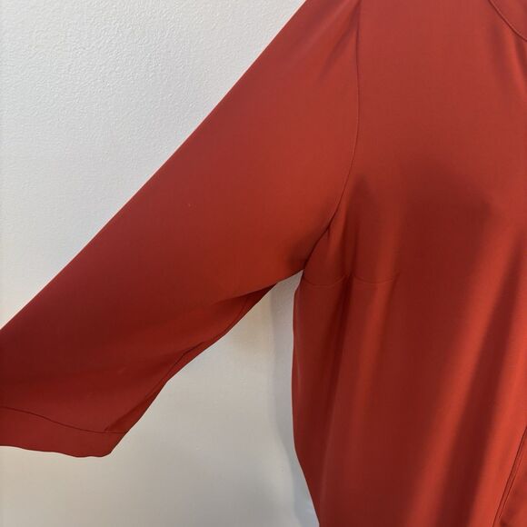 41 Hawthorne Womens 3X Karie Split Neck Blouse Tunic Top Shirt Career - Picture 5 of 10